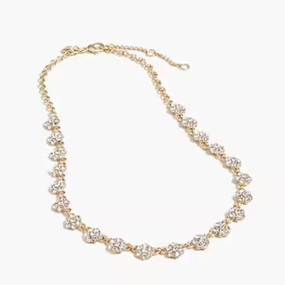 J.Crew Factory Crystal Flower Necklace - Picture 2 of 7